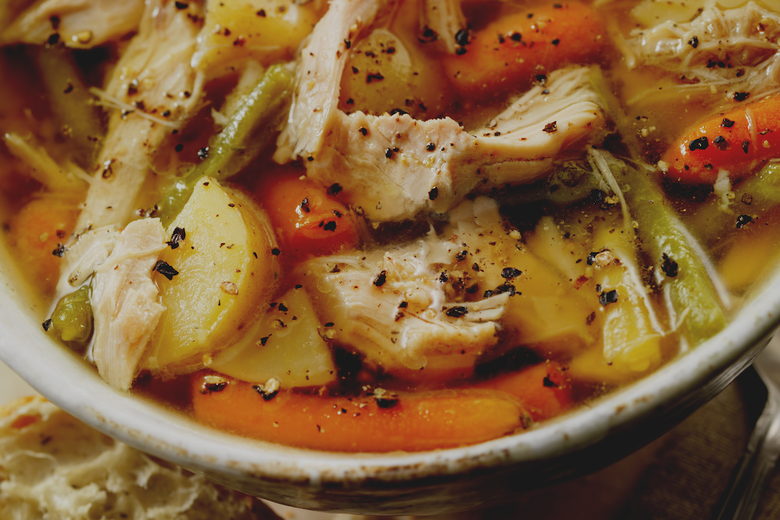 Turkey leftovers to make soup